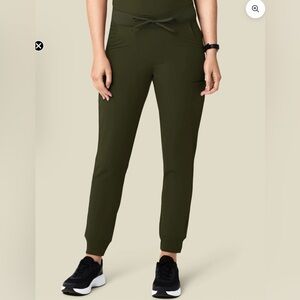 Mandala olive Green scrub Jogger Pants medium tall